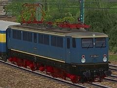 E-Loks 211 der DR blaue Farbgebung in Epoche IV