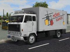 Volvo F89 mit Kofferaufbau -M&ouml;bel Kanus- (V10KDK11542 )