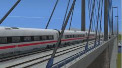 Bausatz Schr�gseilbr�cke f�r Bahn (2gleisig) und Einwegstra�ensystem
