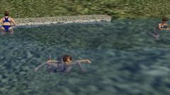 Schwimmerin Sonia animiert als Rollmaterial und Landschaftselement (V10NDH10189 )