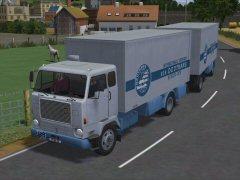Volvo F88 + Anh&auml;nger mit Kofferaufbau -Deutrans- (V10NDK10544 )