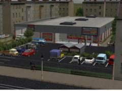Moderner Supermarkt mit Zubeh�r