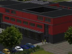 Dachaufbau zur Feuerwache (V10NDL10018 )