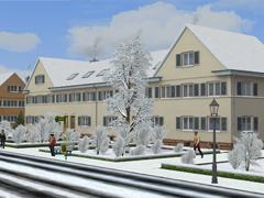 H&auml;user f&uuml;r Wohnsiedlungen in Winterausf&uuml;hrung (V10NHS10019 )