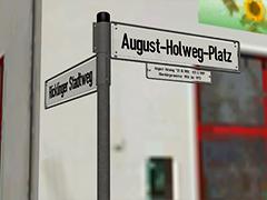 Stra�ennamenschilder und Wegweiser mit Tauschtextur