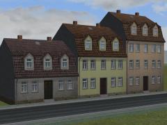 Mansard-Reihenh�user Set 2
