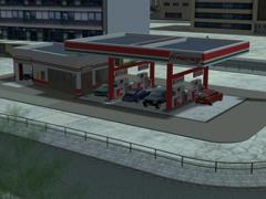 Tankstelle f�r eine Kleinstadt