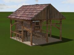 Pavillon mit Grill (V10NPK10007 )