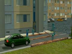 Schranke f�r Parkpl�tze