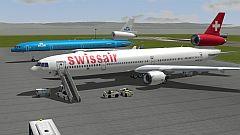 Sparset Flugzeug MD11-KLM,Swiss (Passagierversion) (V10NRP10072 )
