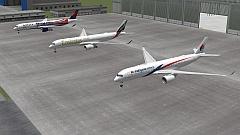 A350-900 (N521DN, A6-EXA, 9M-MAB ) Sparset 10 (V10NRP10525 )