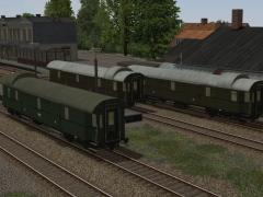 D-Zuggep�ckwagen Pw4�28 und 28a in EPII