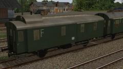 zweiachsige Gep�ckwagen f�r den Nebenbahndienst der DB in EpIII - Set 1