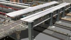 Freiburger Stadtbahnbr&uuml;cke am Hauptbahnhof (V10NSM20112 )