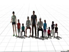 Figuren Set 3, zehn verschiedene Personen (V10NSO10008 )