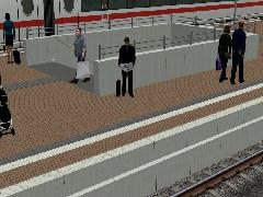 Bahnsteigsystem modern r&ouml;tlich-braun (V10NSW10023 )