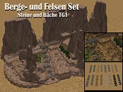 Berge-Set - Steine und B�che TG1