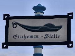 Bay.-Schild Einhemm-Stelle (V11FKK10006 )