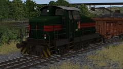Werks-Diesellokomotive - Farbvariante GR&Uuml;N mit roten Streifen (V11KUB20045 )