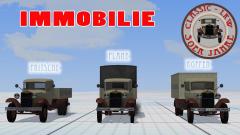 Lkw der 30er Jahre, Typ B, BEIGE-Braun | Pritsche, Plane und Koffer | als IMMOBILIE (V11KUB20088 )