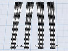 Normalspur Weichen der DRG mit schwarz/gelbem Hand - Antrieb EW54-190-1:9-HOLZ (V11NGK30052 )