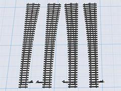 Normalspur Weichen mit schwarz/gelbem Hand - Antrieb EW54-190-1:7.5-HOLZ (V11NGK30104 )