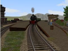 Bahnsteige und Rampen in l&auml;ndlicher Umgebung (V11NHW10027 )