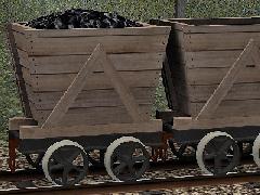 F�rderwagen aus Holz (600mm)