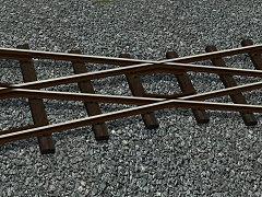 600mm Feldbahnkreuzungen (19�, 38� und 90�)