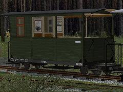 600mm WEM-Feldbahn-Personenwagen (flaschengr�n)