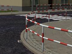 Gel�nder f�r Kreuzungen und Einm�ndungen