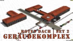 Geb�udekomplex | Set 02 - Dach rot