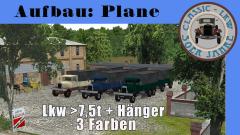 Lkw �30er Jahre� | Typ C | PLANE in den Farben Beige, Blau und Gr�n jeweils mit Anh�nger