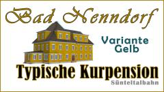Typische Kurpension nahe Kurpark Bad Nenndorf � Farbvariante Gelb | Nachbau | [S&uuml;nteltalbahn] | Universelle Verwendung ist m&ouml;glich (V11NUB20108 )