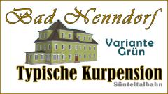 Typische Kurpension nahe Kurpark Bad Nenndorf � Farbvariante GR&Uuml;N | Nachbau | [S&uuml;nteltalbahn] | Universelle Verwendung ist m&ouml;glich (V11NUB20110 )