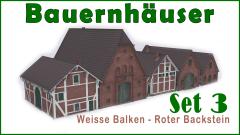 Bauernh&ouml;fe im n&ouml;rdl. Deutschland | Hof Harms | Weisse Balken  Ziegelgefache (V11NUB20115 )