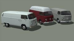 VW T2a Kastenwagen mit Hochdach, Set 2 neue Farben (V12NJE10074 )