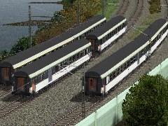 Set de 6 Voitures Corail de la SNCF Vu 75 et 78 �poque4. Set von 6 Corail-Wagen der SNCF Vu 75 und 78 Epoche4. 