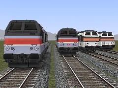 Voitures-pilotes Corail SNCF VU 75 d origine et VU 86 R�nov�es : SET 4. Steuerwagen Corail SNCF VU 75 urspr�nglich und VU 86 Renoviert: SET 4.
