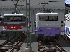 SET1 - 4 Locomotives de type BB 9300 de la SNCF Ep 5. SET1 - 4 Lokomotiven des Typs BB 9300 der SNCF Ep 5. (V12NSB50022 )
