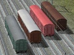 Les Wagons Couvert - Die gedeckten G&uuml;terwagen - GABS 50 - SET 1 - SNCF - OBB - BDZ - MAV. (V12NSB50031 )