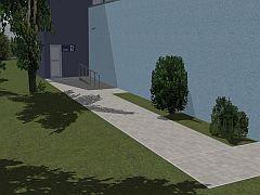 Zugangsweg zu meinen Cityh&auml;usern 1, mit Pflanzbeet (V13KRG30002 )