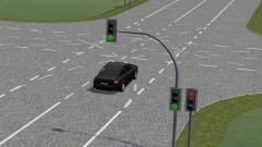 Einspurige Stra�en mit Linienset als Wasserweg
