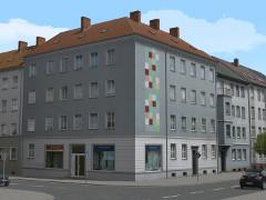 Altbau-Eckhaus mit Gesch�ft