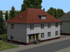 Kleinstadthaus mit Gesch�ft