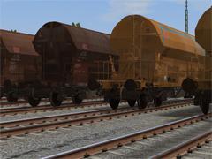 D�ngemittel- und Spezialtransport-Waggon-Set Tadgs-y Epoche V