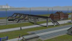 Erg&auml;nzungsset Bahnsteigbr&uuml;cke Beton Bausatz (V14NDH10133 )