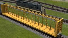 US Centerbeam Flatcar mit Holzbeladung (V14NEN10019 )