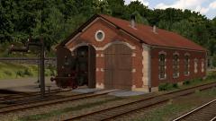 Ebersdorf - Bahnhofsbaukasten 2, Lokschuppen/Wasserturm (V14NJE10087 )