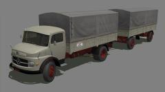 Mercedes L 322 + Anh&auml;nger / Grau-Schwarz (V14NJE10101 )
